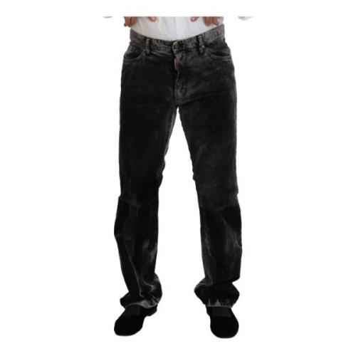 Dsquared2 Grå Corduroy Straight Fit Jeans Gray, Herr