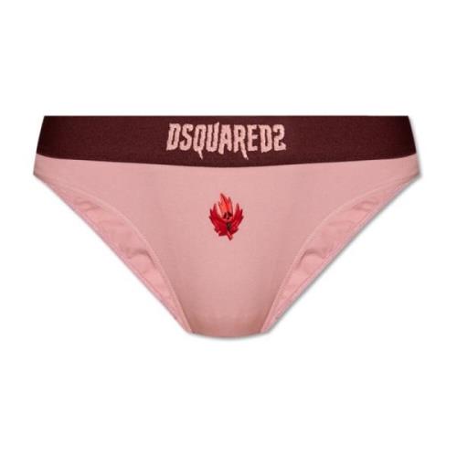 Dsquared2 Trosor med logotyp Pink, Dam