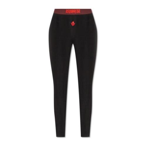 Dsquared2 Leggings från underklädeskollektionen Black, Dam