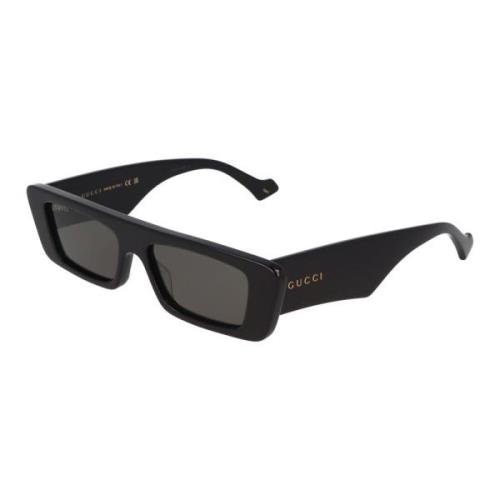 Gucci Rektangulära solglasögon Gg1331S Black, Herr