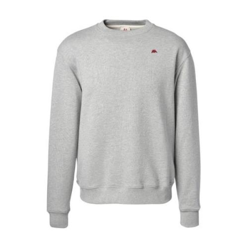 Kappa Melange French Terry Crewneck Sweatshirt Gray, Herr