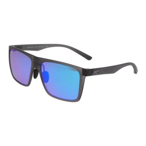 Maui Jim Fyrkantiga Acetat Solglasögon Honokalani Gray, Unisex