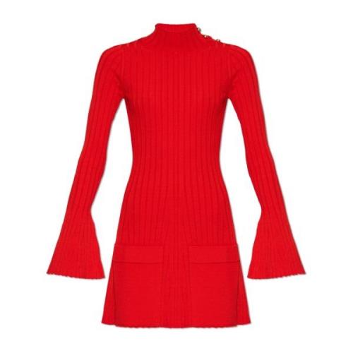 Stella McCartney Klänning med fickor Red, Dam