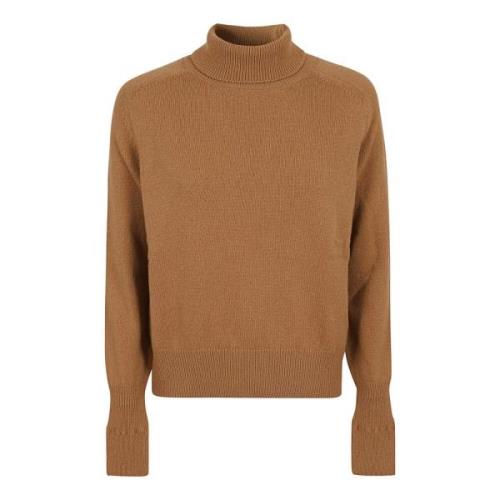 Victoria Beckham Tobacco Polo Neck Jumper Brown, Dam