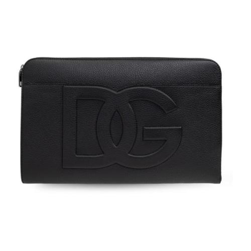 Dolce & Gabbana Portfölj med logotyp Black, Herr