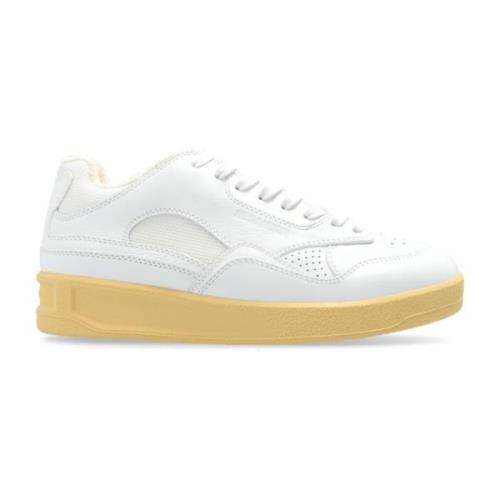 Jil Sander Sportskor med logotyp White, Dam