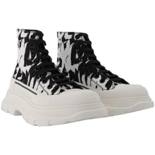 Alexander McQueen Läder sneakers Multicolor, Dam