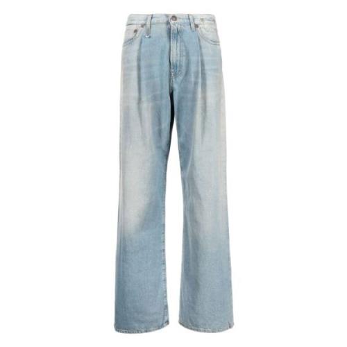 R13 Lennon Blue Wide-Leg Jeans Blue, Dam