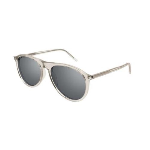 Saint Laurent Beige Silver Solglasögon SL 667 Beige, Unisex