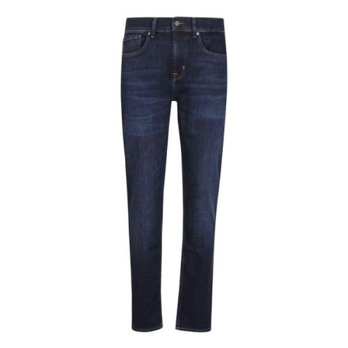 7 For All Mankind Blå Jeans Höst Vinter Kollektion Blue, Herr