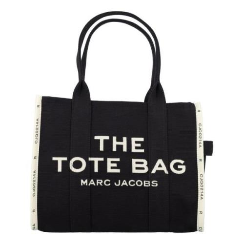 Marc Jacobs Svart Jacquard Toteväska Black, Dam