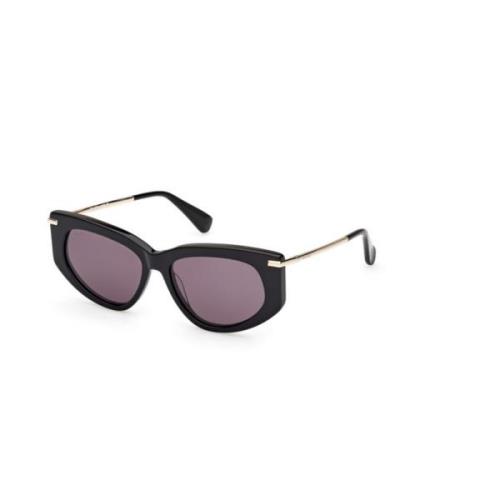 Max Mara Svart Rök Solglasögon Black, Unisex