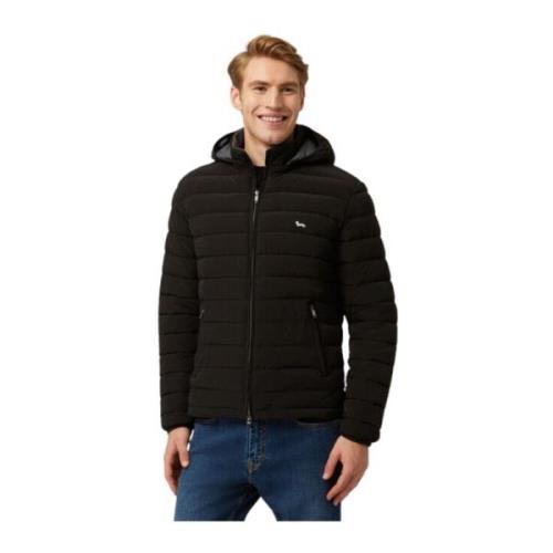 Harmont & Blaine Herr Teknisk Nylon Pufferjacka Black, Herr