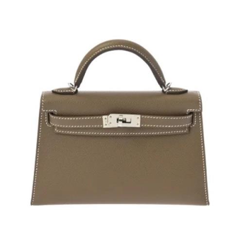 Hermès Vintage Pre-owned Laeder handvskor Gray, Dam