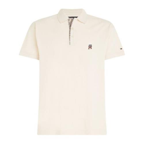 Tommy Hilfiger Herr Polo med Logokant Beige, Herr