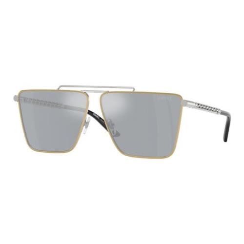 Versace Stiliga solglasögon i blå nyans Gray, Unisex