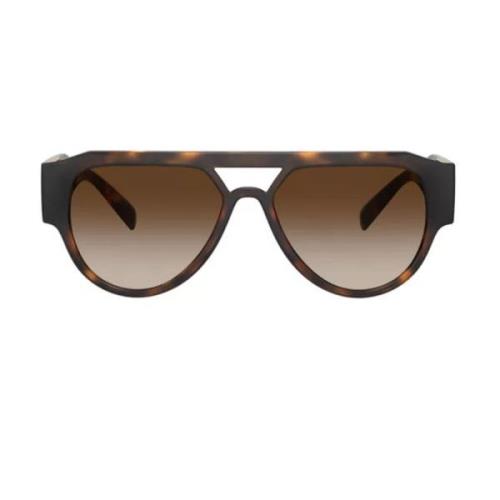 Versace Modig Pilotstil Solglasögon Brown, Unisex