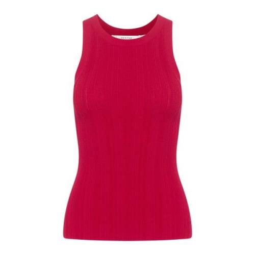 Gestuz Slim-Fit Top Persian Red Red, Dam