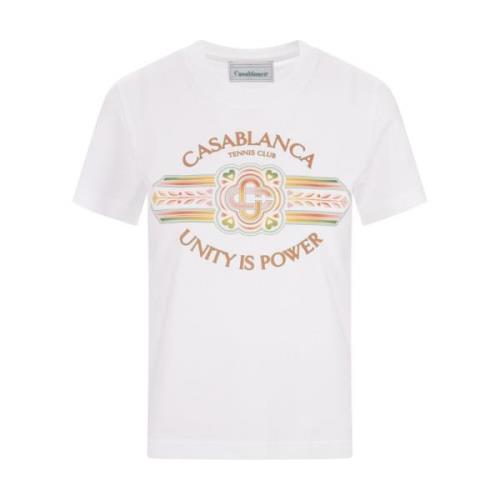 Casablanca Unity is Power White T-shirt White, Dam