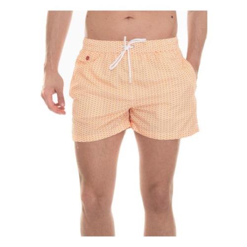 Kiton Surf Shorts Orange, Herr