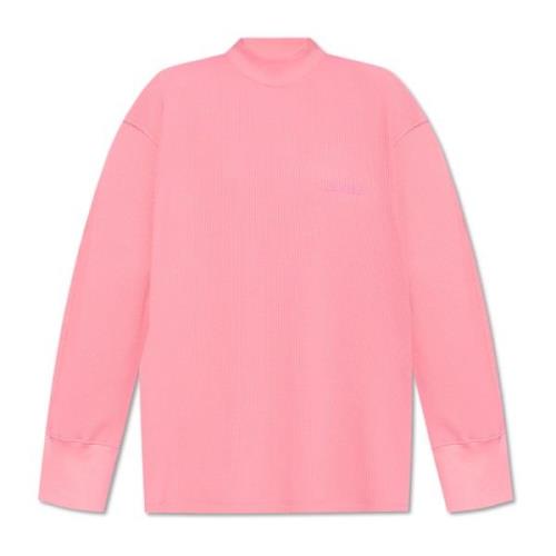 The Attico Sweatshirt med logotyp Pink, Dam