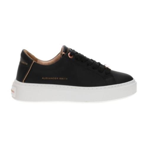 Alexander Smith Läder London Sneakers Stil Black, Dam