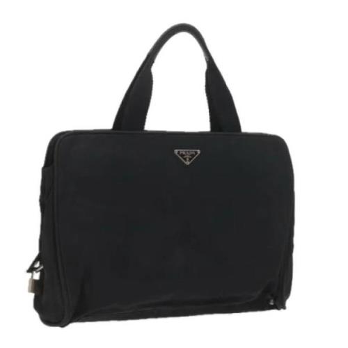 Prada Vintage Pre-owned Nylon prada-vskor Black, Dam