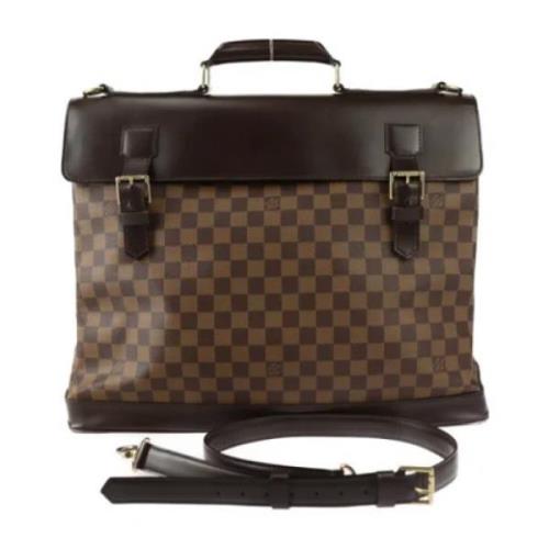 Louis Vuitton Vintage Pre-owned Canvas handvskor Brown, Dam