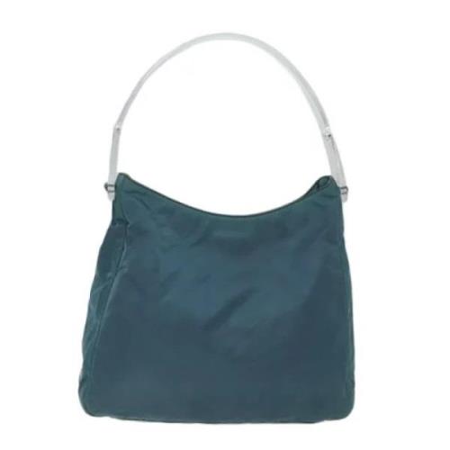 Prada Vintage Pre-owned Tyg prada-vskor Green, Dam