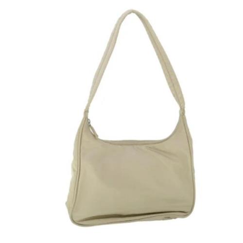 Prada Vintage Pre-owned Nylon prada-vskor Beige, Dam