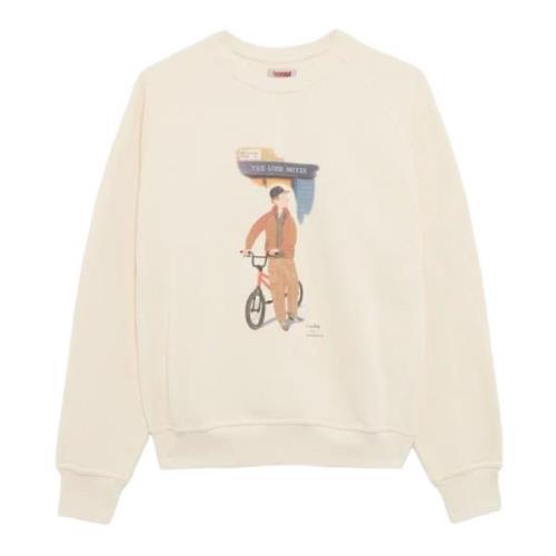 Baracuta Slowboy Arlington Crew Neck Sweater White, Herr