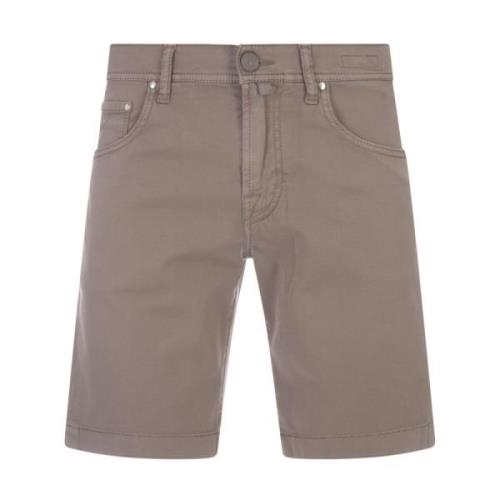 Jacob Cohën Brun Denim Bermuda Shorts Brown, Herr