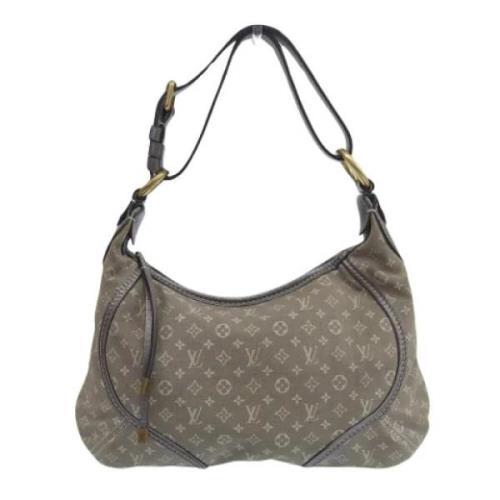 Louis Vuitton Vintage Pre-owned Canvas axelremsvskor Gray, Dam