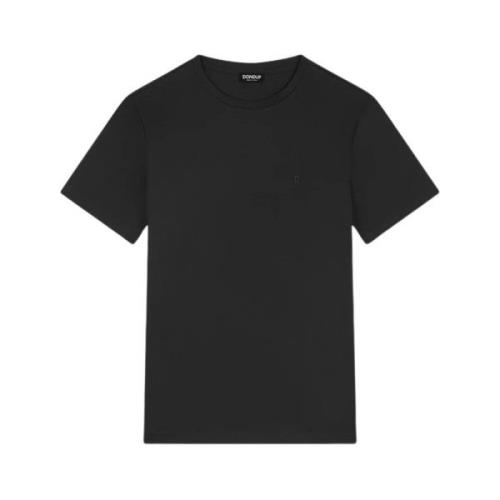 Dondup Svart Bomull Jersey T-shirt Black, Herr
