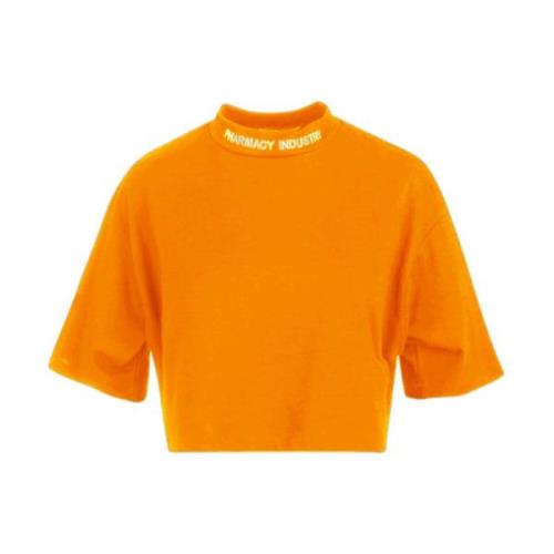 Pharmacy Industry Casual T-shirt med broderat logotyp Orange, Dam