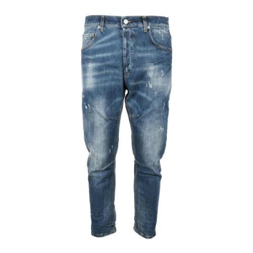 Dondup Mörkblå Jeans för Män Blue, Herr