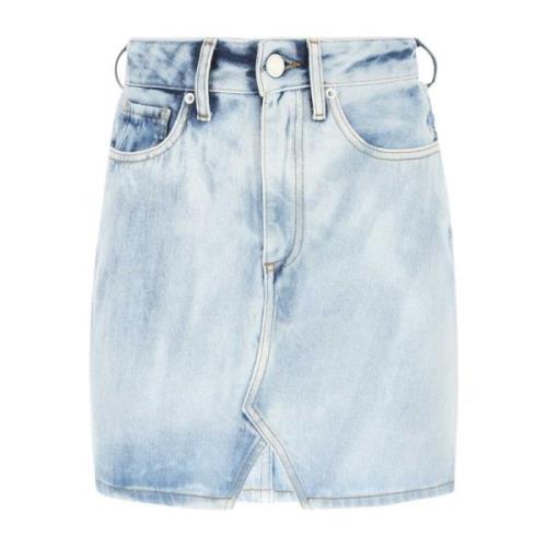 Alessandra Rich Denim Minikjol Blue, Dam