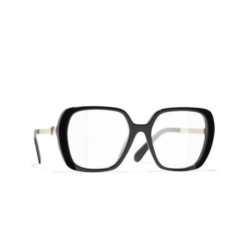 Chanel Originala Glasögon med 3-års Garanti Black, Unisex