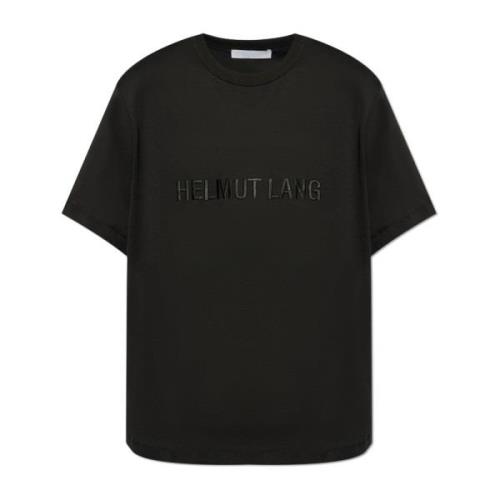 Helmut Lang T-shirt med logotyp Black, Herr