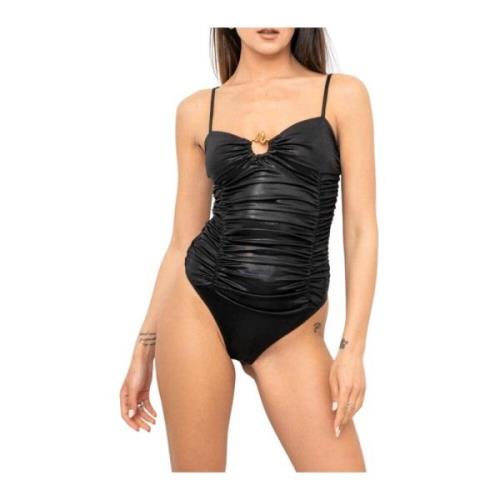 Just Cavalli Laminerad Body med Tunna Band Black, Dam