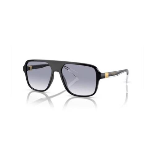 Dolce & Gabbana Italiensk Stil Solglasögon - Uv400 Skydd Blue, Herr