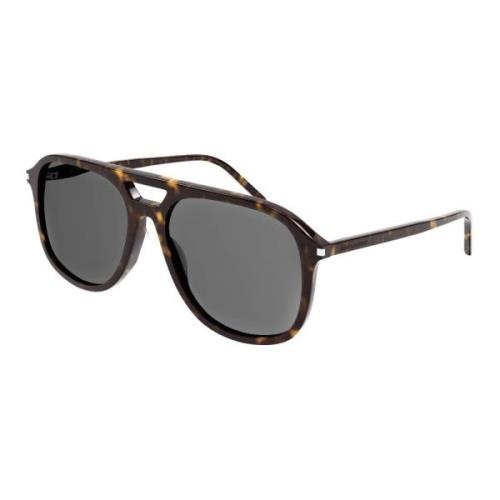 Saint Laurent Havana/Dark Grey Solglasögon SL 476 Multicolor, Herr