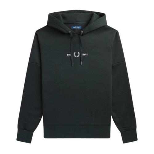 Fred Perry Huvtröja med Logodetalj Green, Herr