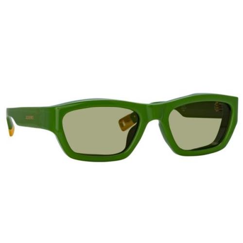 Jacquemus Stiliga Meridiano Solglasögon Green, Unisex