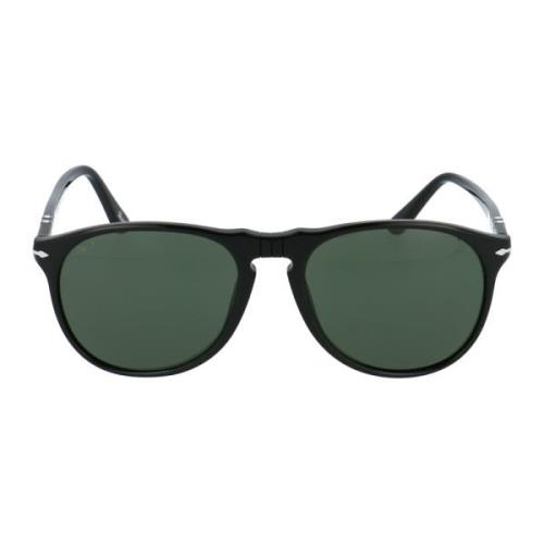 Persol Stiliga solglasögon med modell 0Po9649S Black, Herr