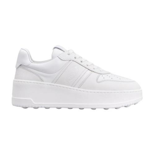 Tod's Vita Läder Lågtop Sneakers White, Dam