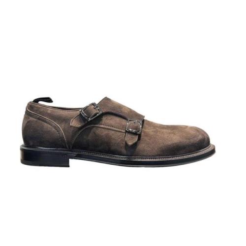 Fabi Dubbel Spänne Loafers Brown, Herr