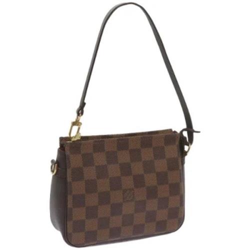 Louis Vuitton Vintage Pre-owned Canvas handvskor Brown, Dam