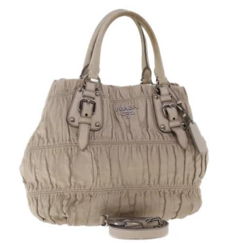 Prada Vintage Pre-owned Laeder prada-vskor Beige, Dam