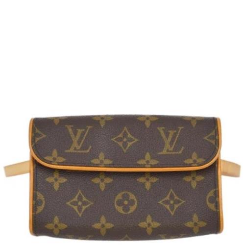 Louis Vuitton Vintage Pre-owned Canvas crossbodyvskor Brown, Dam